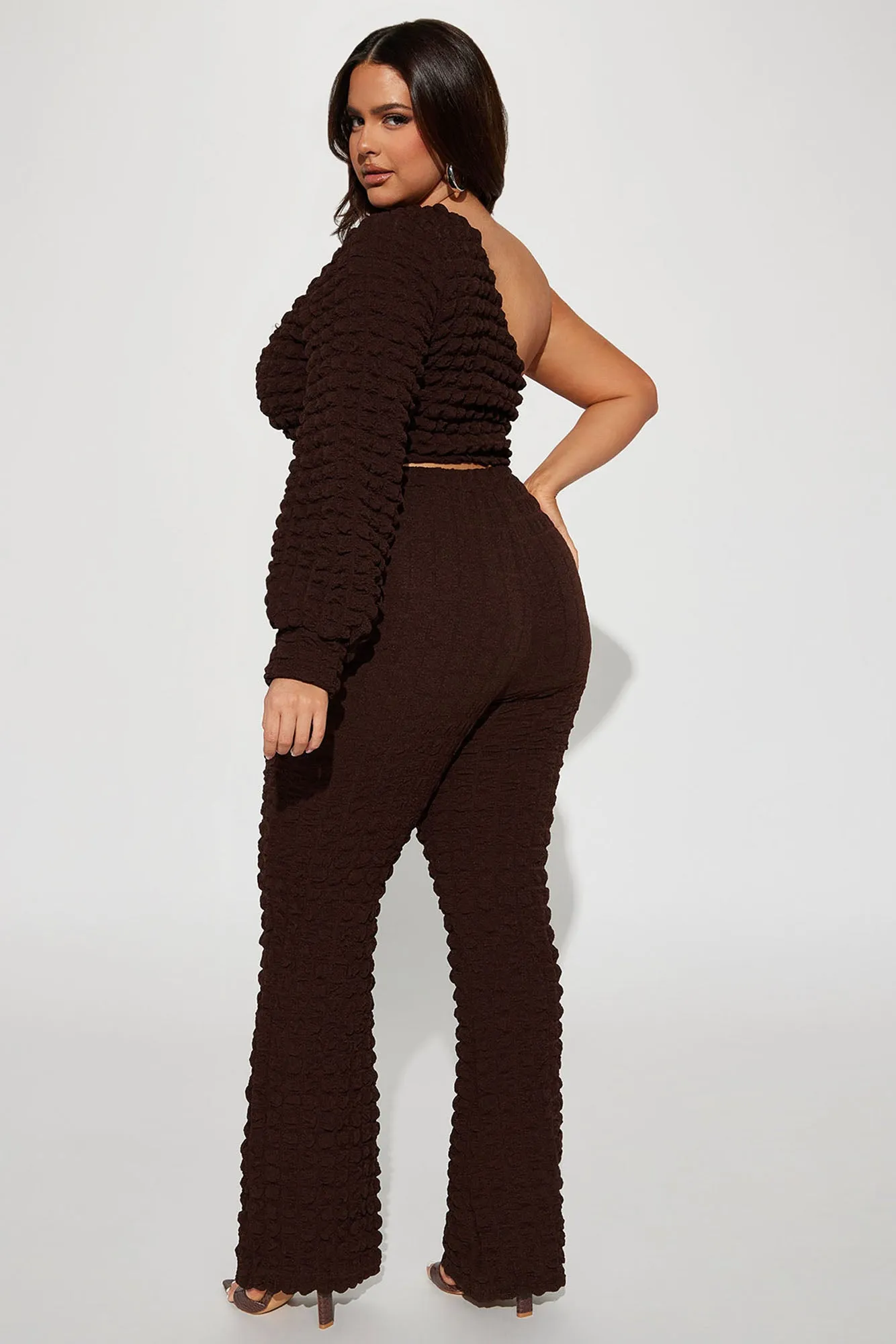 Be Extra Bubble Pant Set  - Mocha