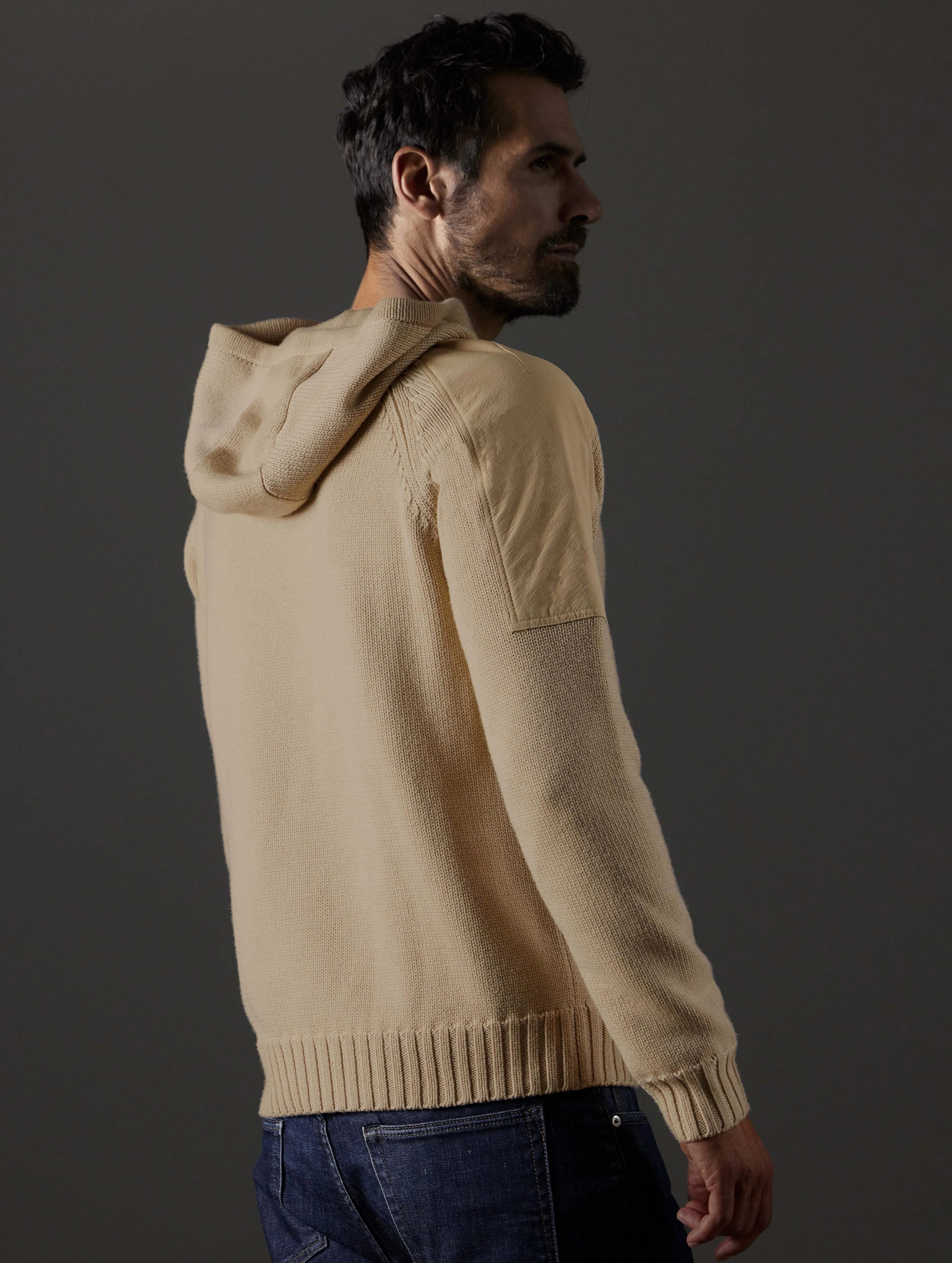 Benson Hooded Sweater - Oatmeal