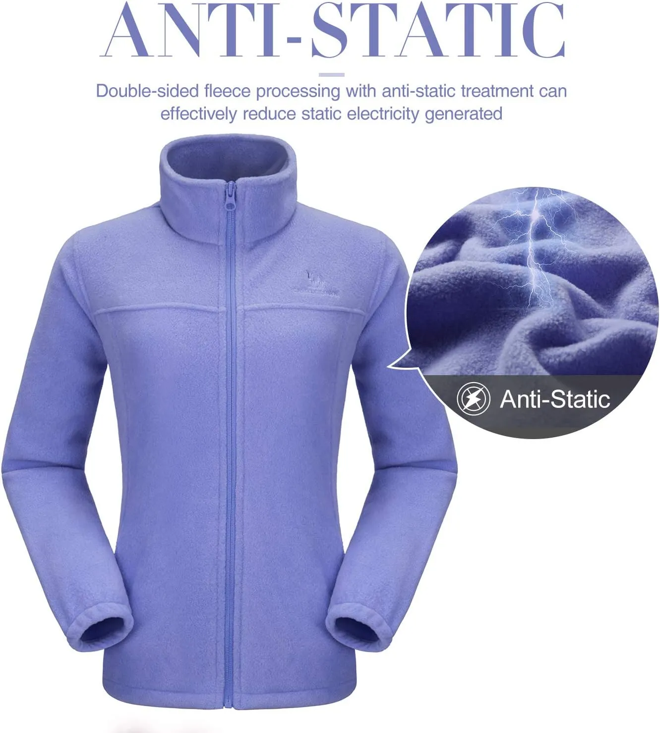 CAMEL CROWN Women Full Zip Fleece Jackets with Pockets Soft Polar Fleece Coat Jacket Sweater for Spring Outdoor