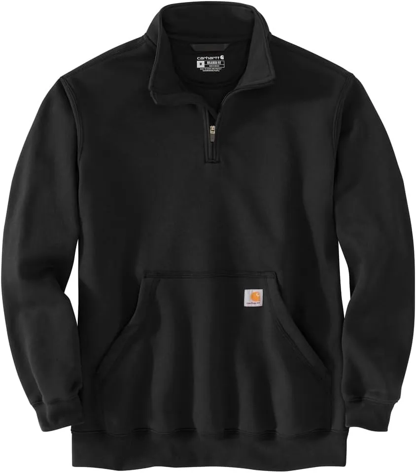 Carhartt Men's Loose Fit Midweight Quarter-Zip Mock-Neck Sweatshirt