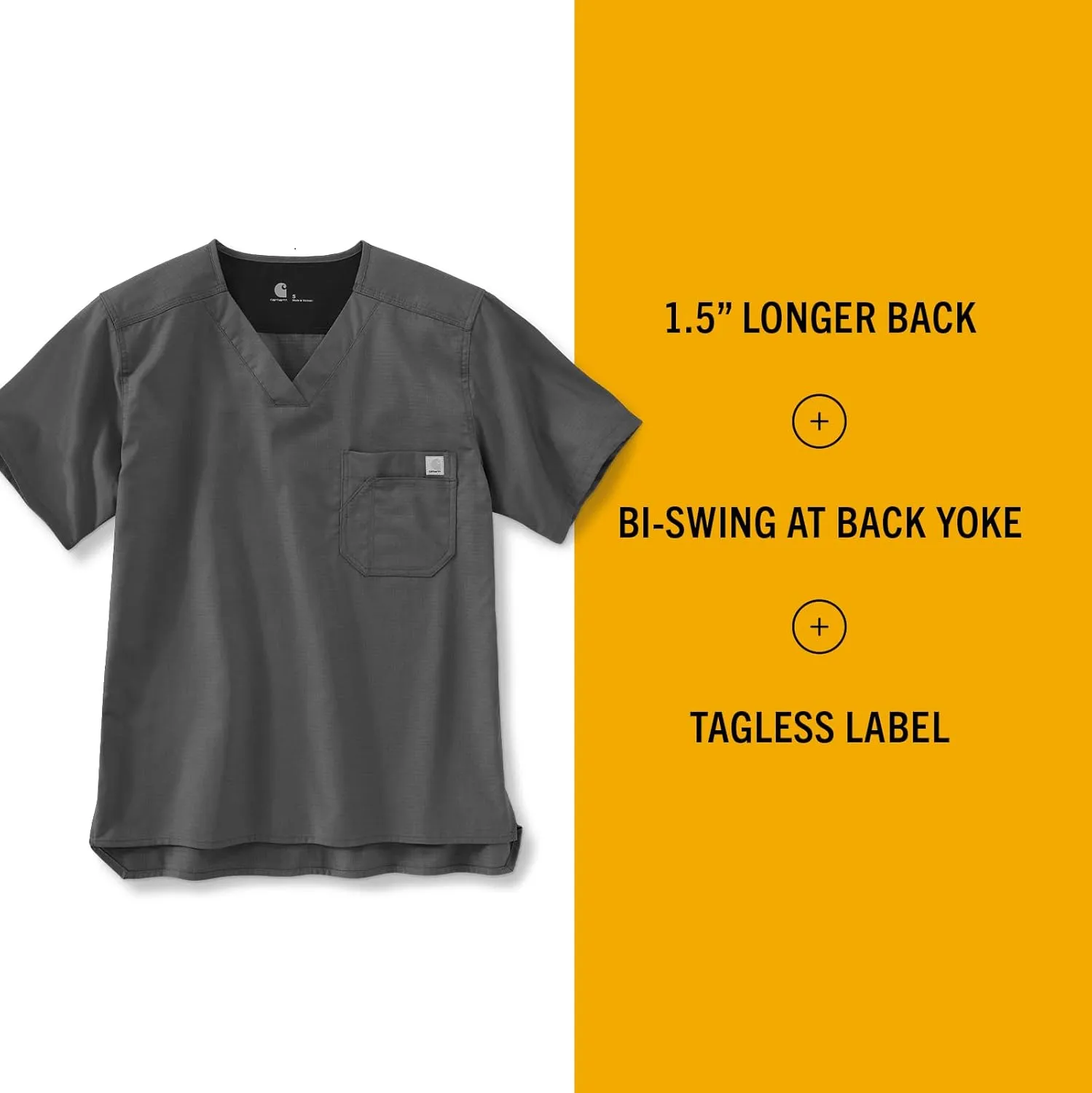 Carhartt Men's Ripstop Men's Utility Scrub Top