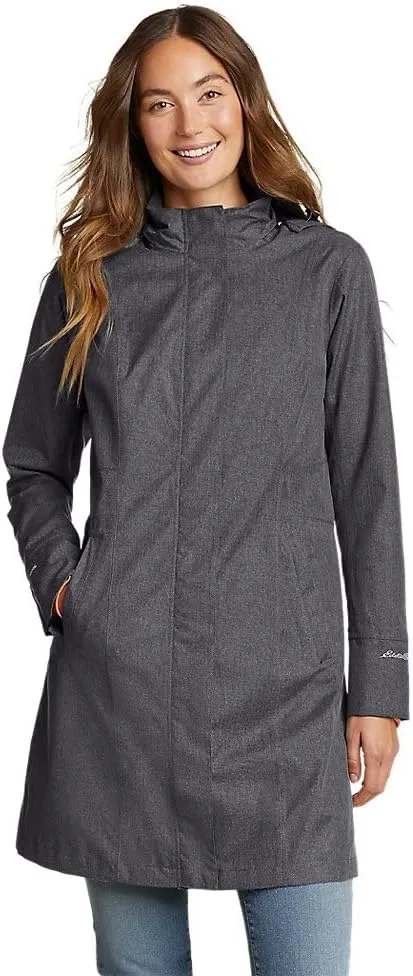 Eddie Bauer Women's Girl on the Go Waterproof Trench Coat