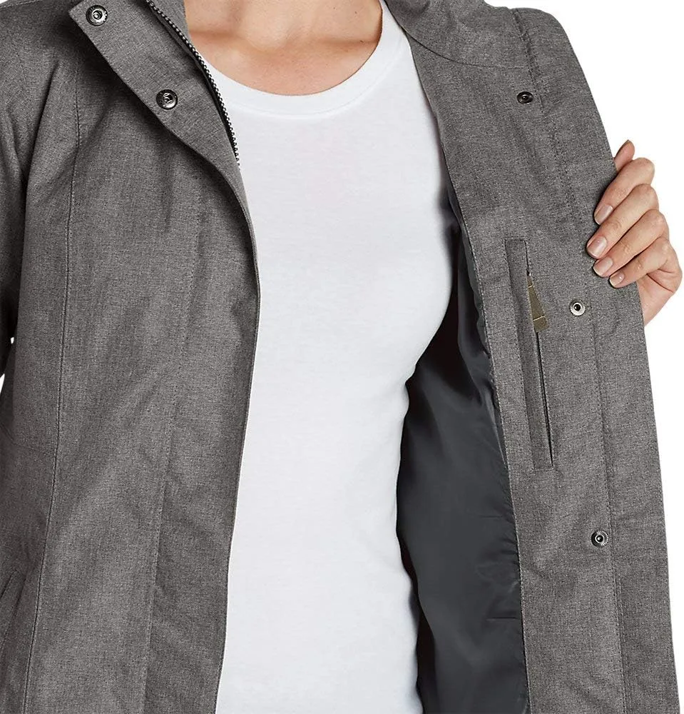 Eddie Bauer Women's Girl on the Go Waterproof Trench Coat