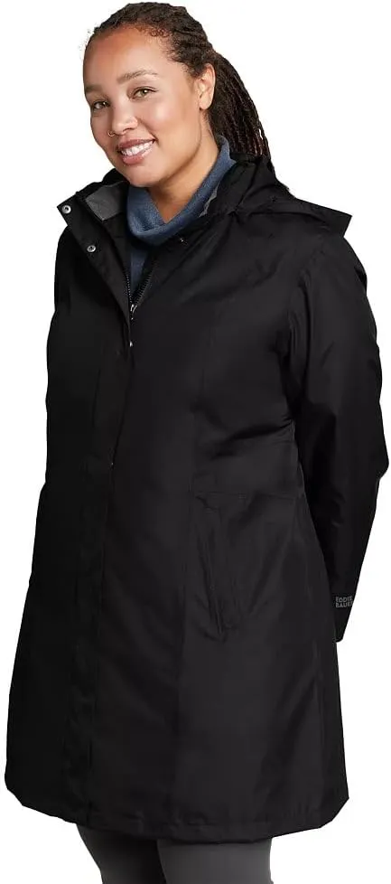 Eddie Bauer Women's Girl on the Go Waterproof Trench Coat