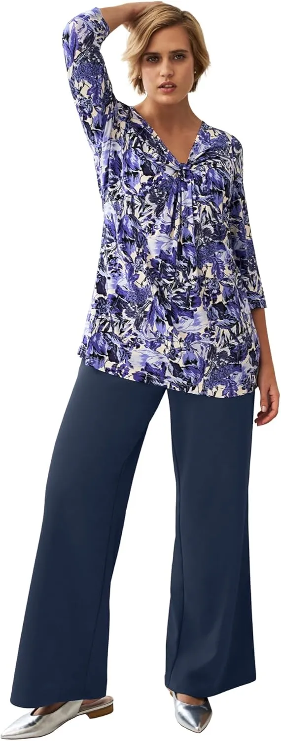 ellos Plus Size Wide Leg Soft Pants