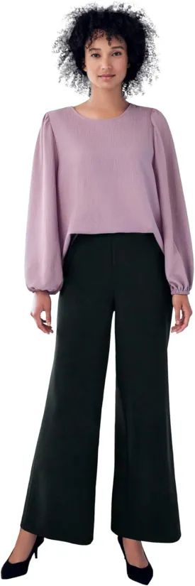 ellos Plus Size Wide Leg Soft Pants