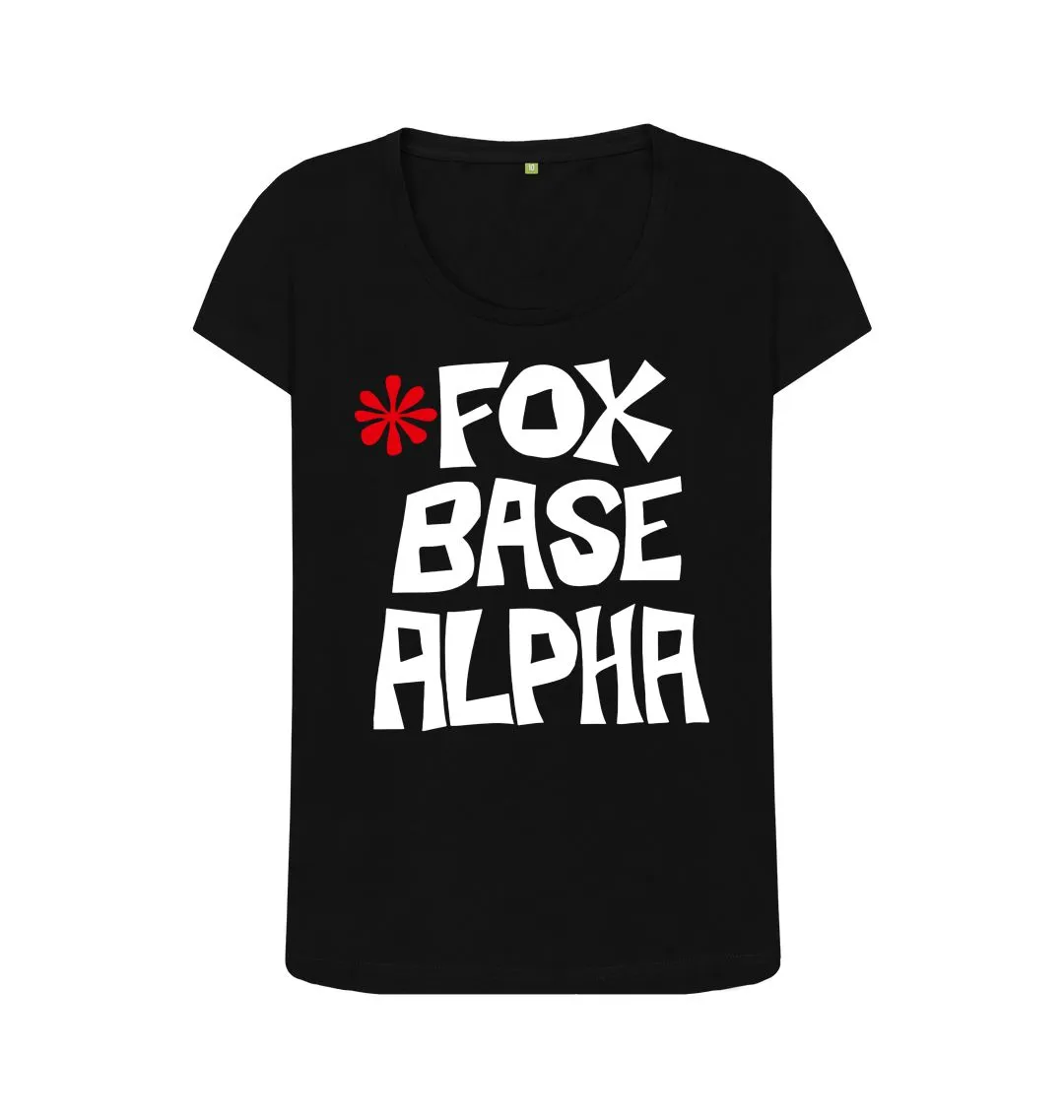 Fox Base Alpha Reverse Logo scoop neck t-shirt