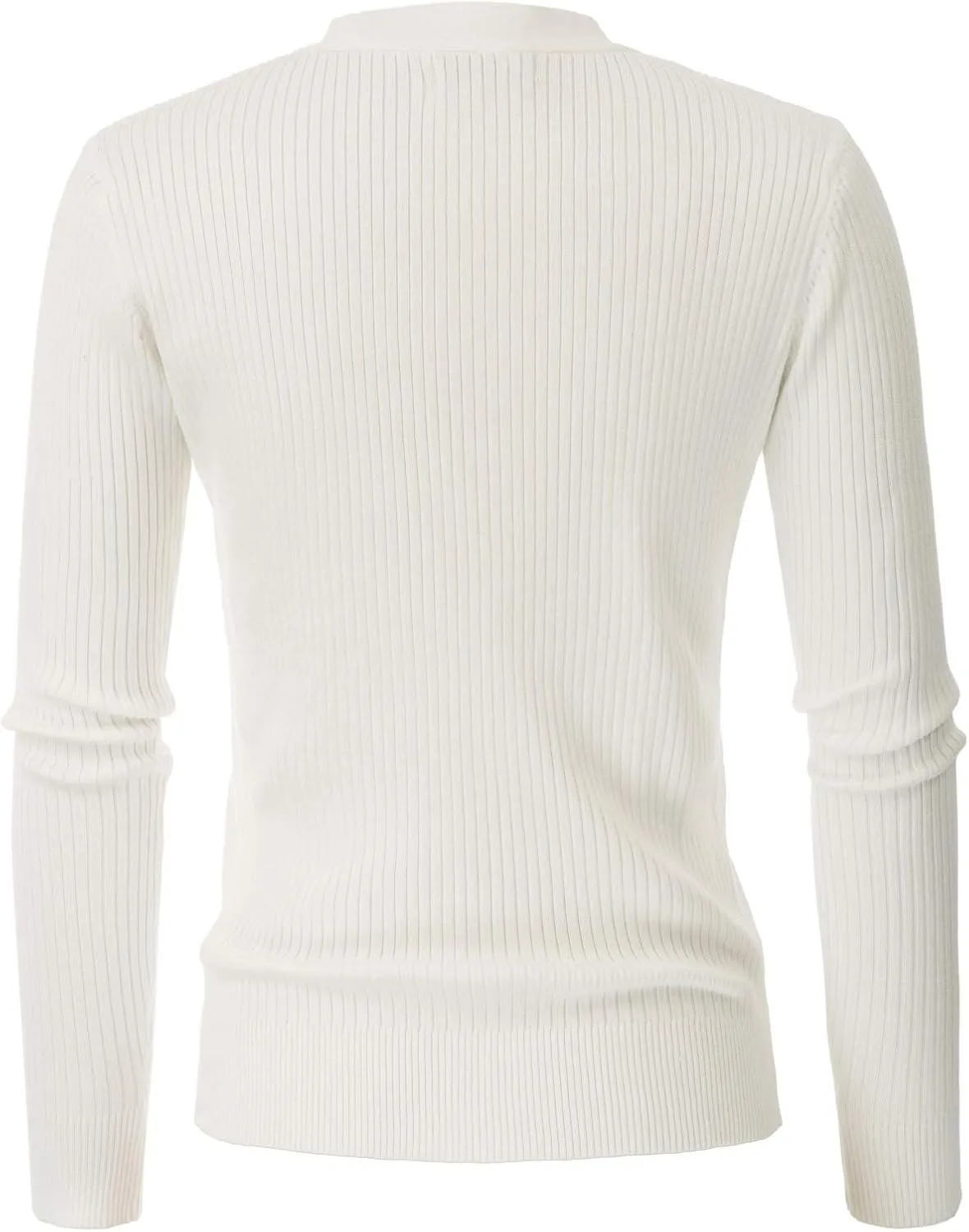 GRACE KARIN Women's Button Up V Neck Long Sleeve Soft Basic Knit Cardigan Sweater