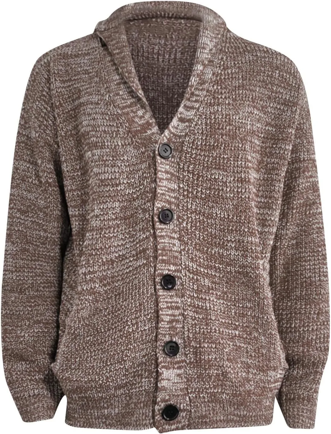 Jackets for Men Cardigan Europe and America Solid Color Long Sleeve Slim Fit Knit Sweater Coat Jackets