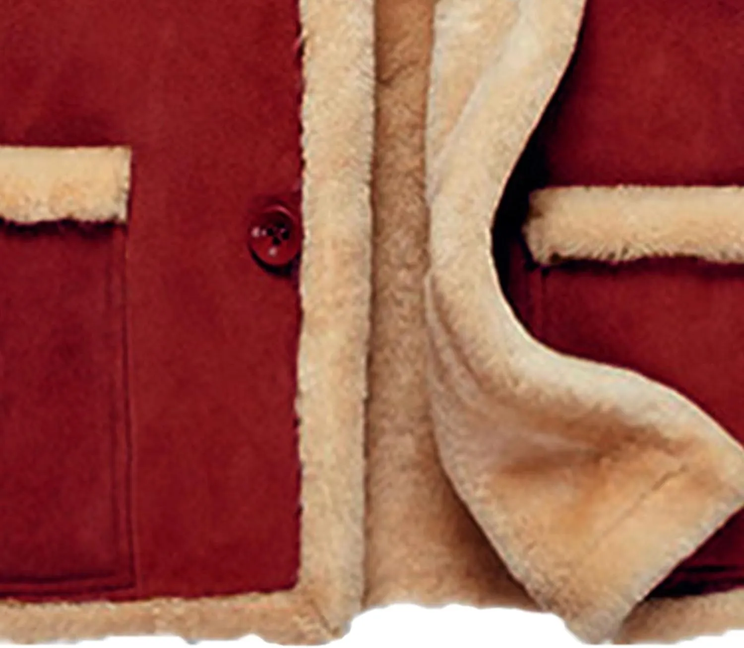 JEShifangjiusu Men'S Winter Long Sleeve Leather Coat Fleece Lined Parka Jacket Thicken Warm Fur Coat Outerwear With Pockets