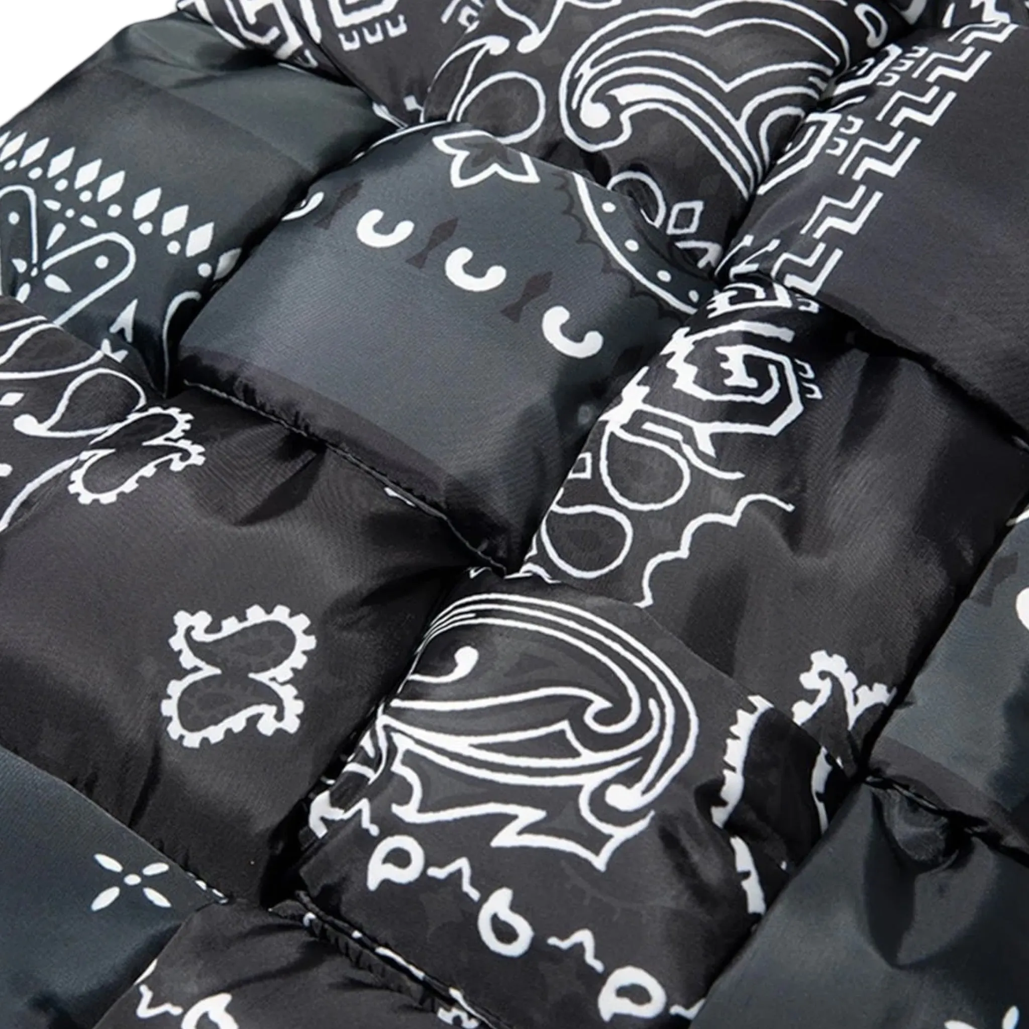 Kapital Nylon Bandana Down Vest Black