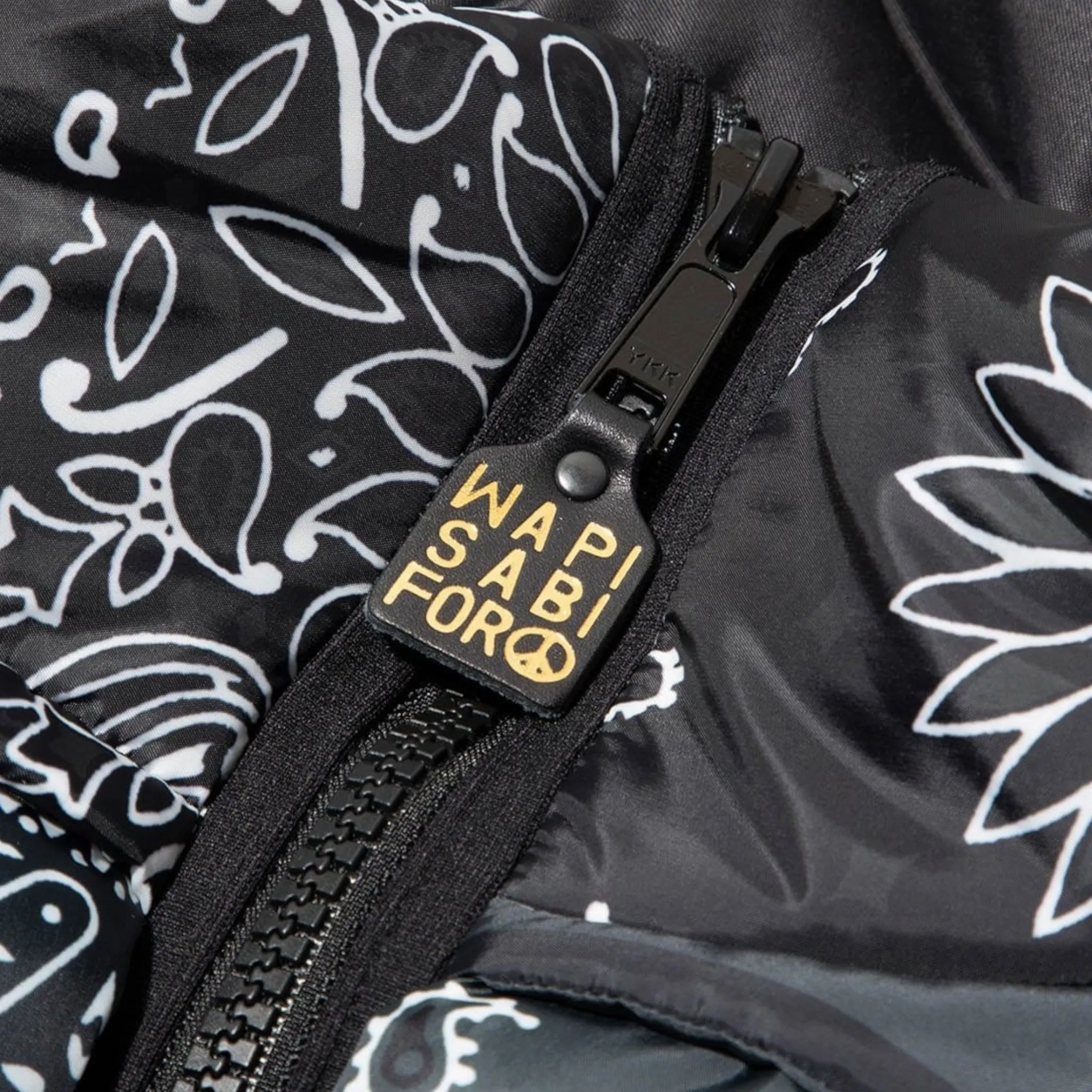 Kapital Nylon Bandana Down Vest Black