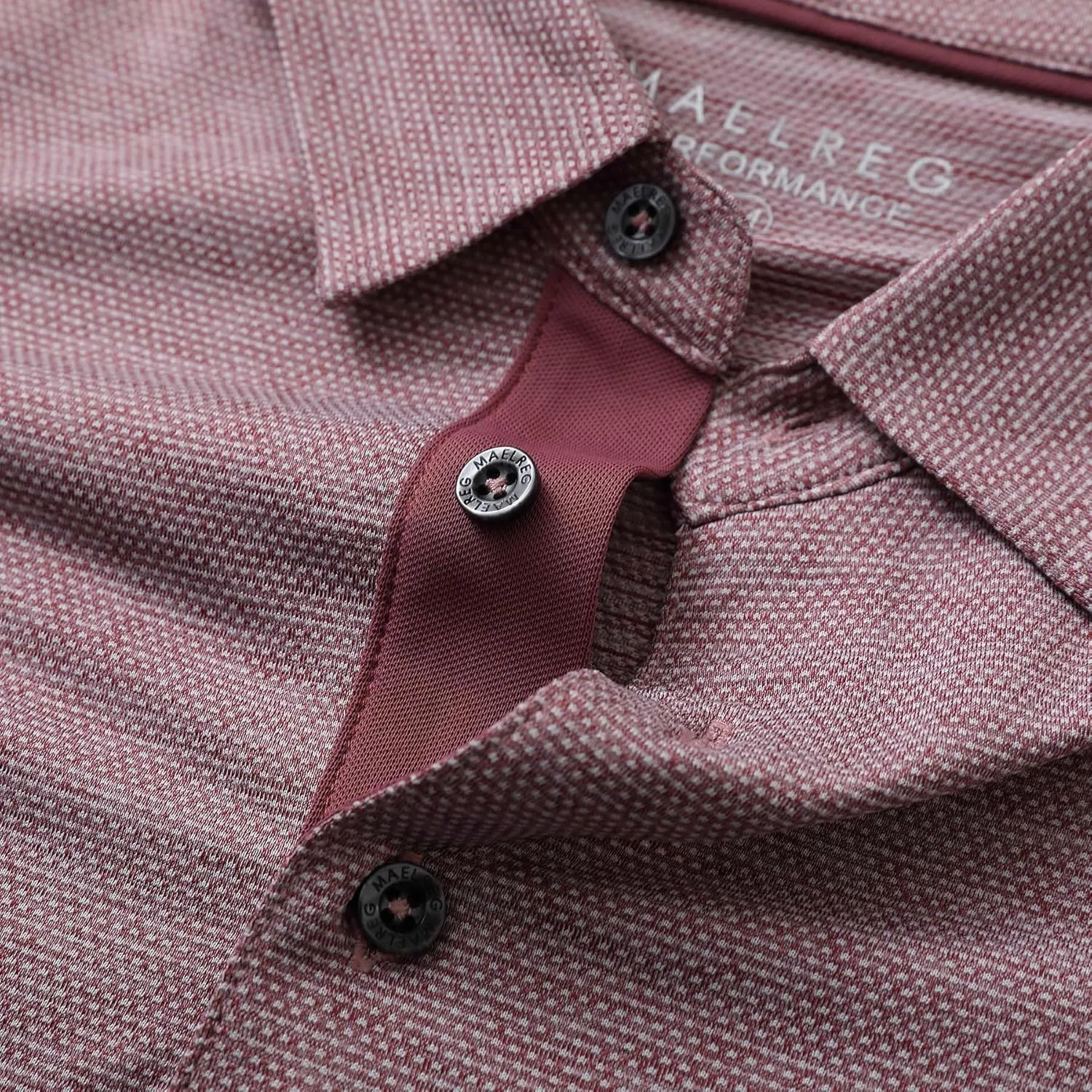 M MAELREG Golf Shirts for Men Dry Fit Short Sleeve Performance Moisture Wicking Heather Jacquard Active Mens Polo Shirts