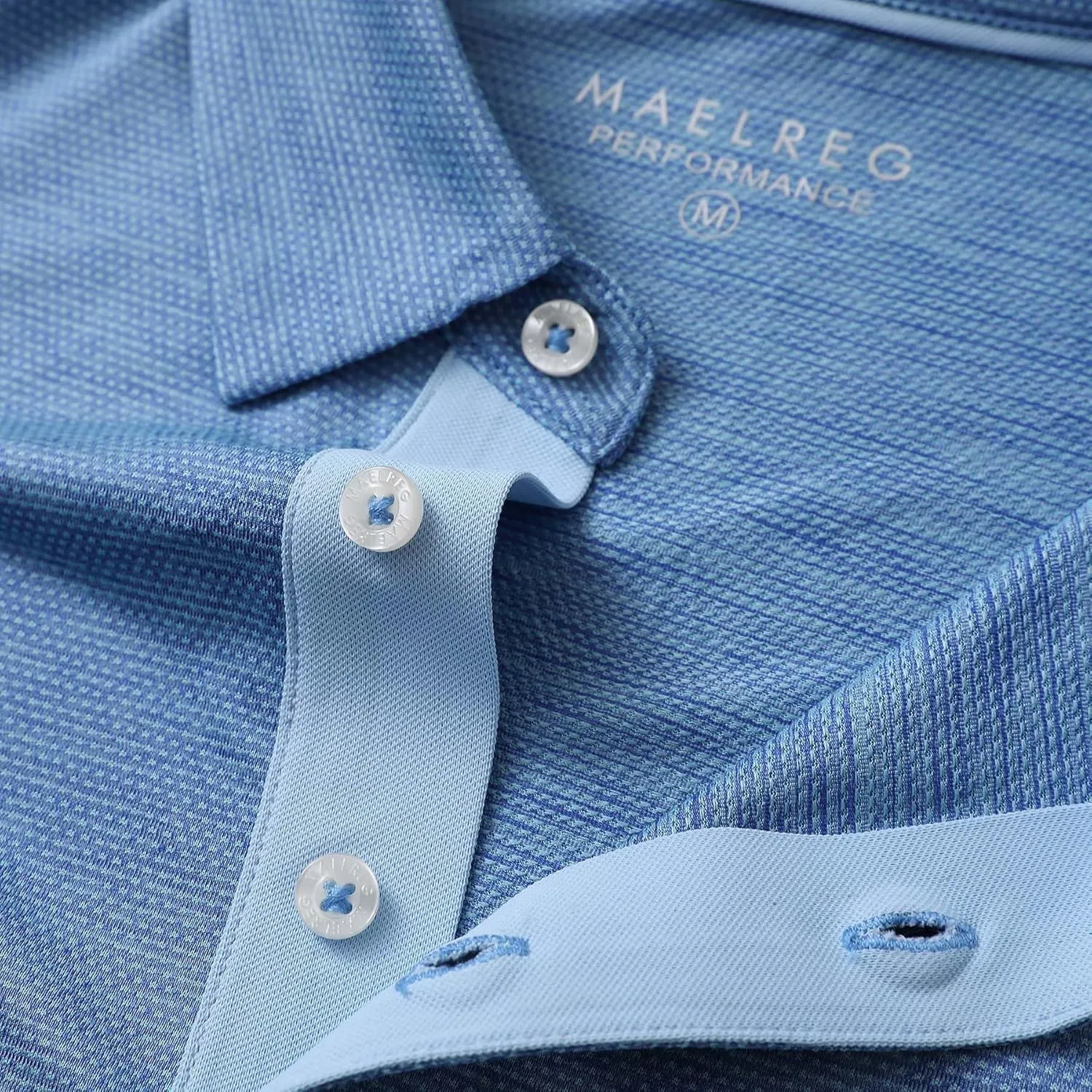 M MAELREG Golf Shirts for Men Dry Fit Short Sleeve Performance Moisture Wicking Heather Jacquard Active Mens Polo Shirts