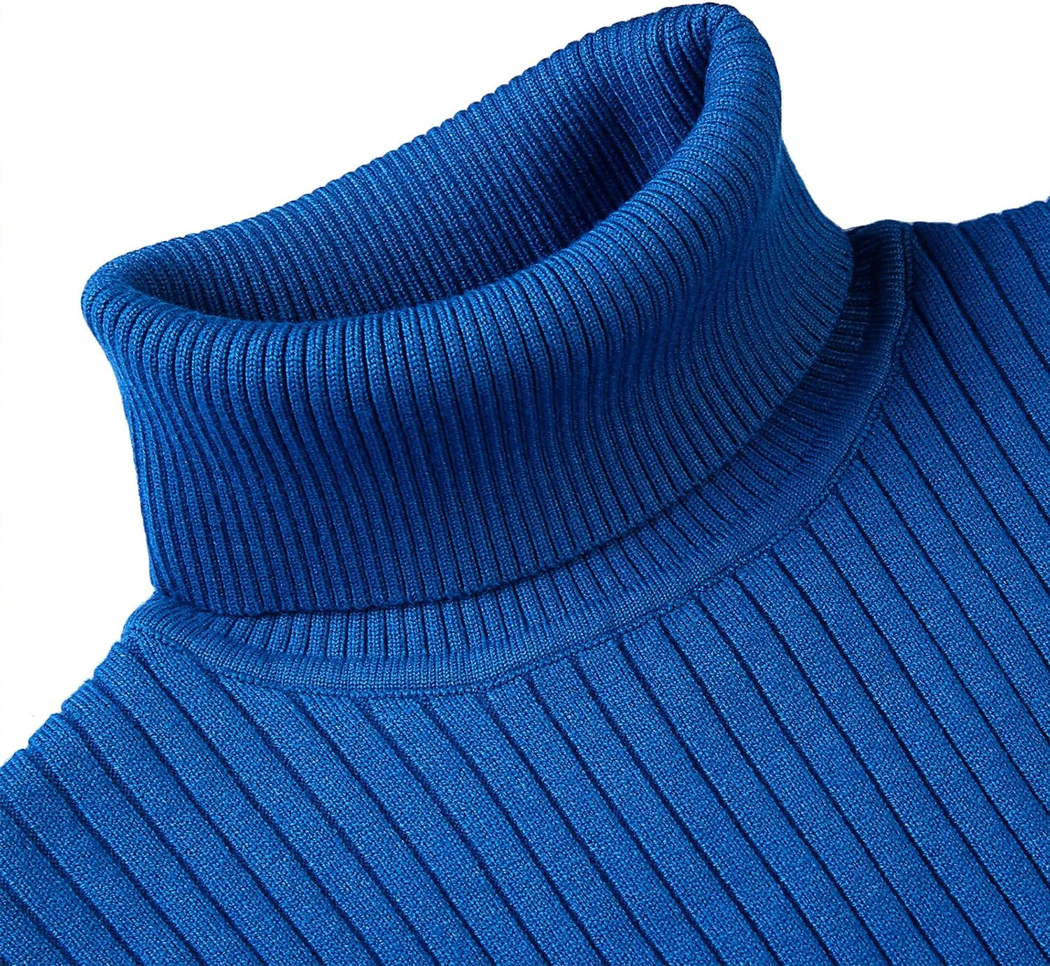 Mens Turtleneck Sweater Slim Fit Soft Knitted Basic Pullover Sweater