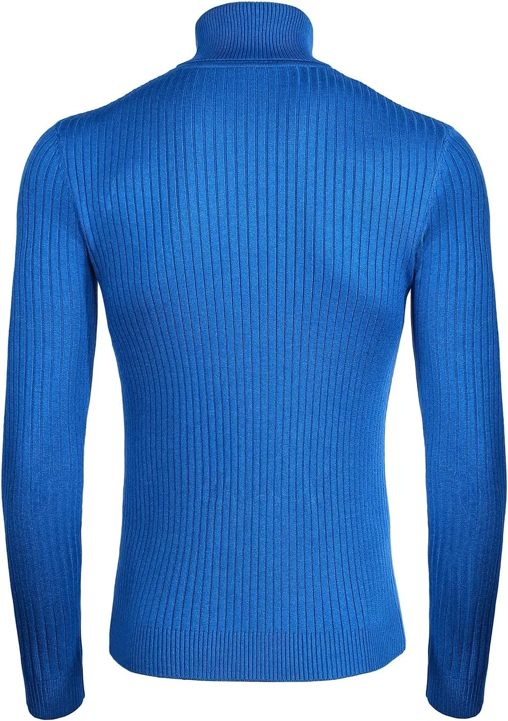 Mens Turtleneck Sweater Slim Fit Soft Knitted Basic Pullover Sweater