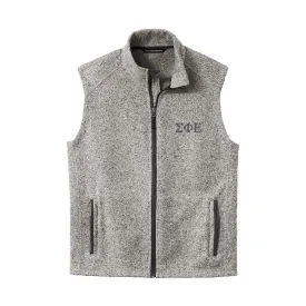 New! SigEp Heather Grey Vest