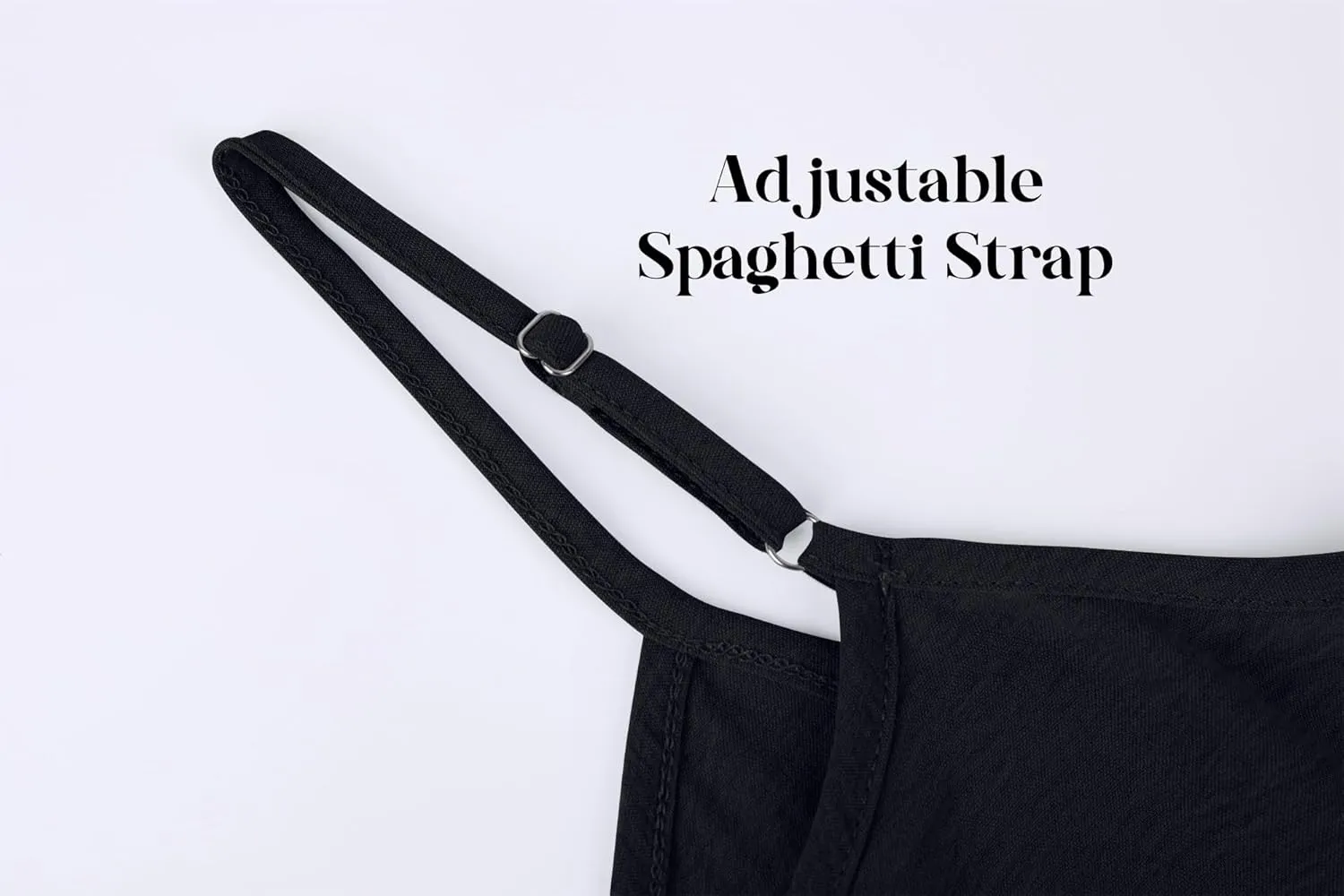 OFEEFAN Tank Top for Women Adjustable Spaghetti Strap Camisole Scoop Neck Sleeveless Cami Top S-3XL