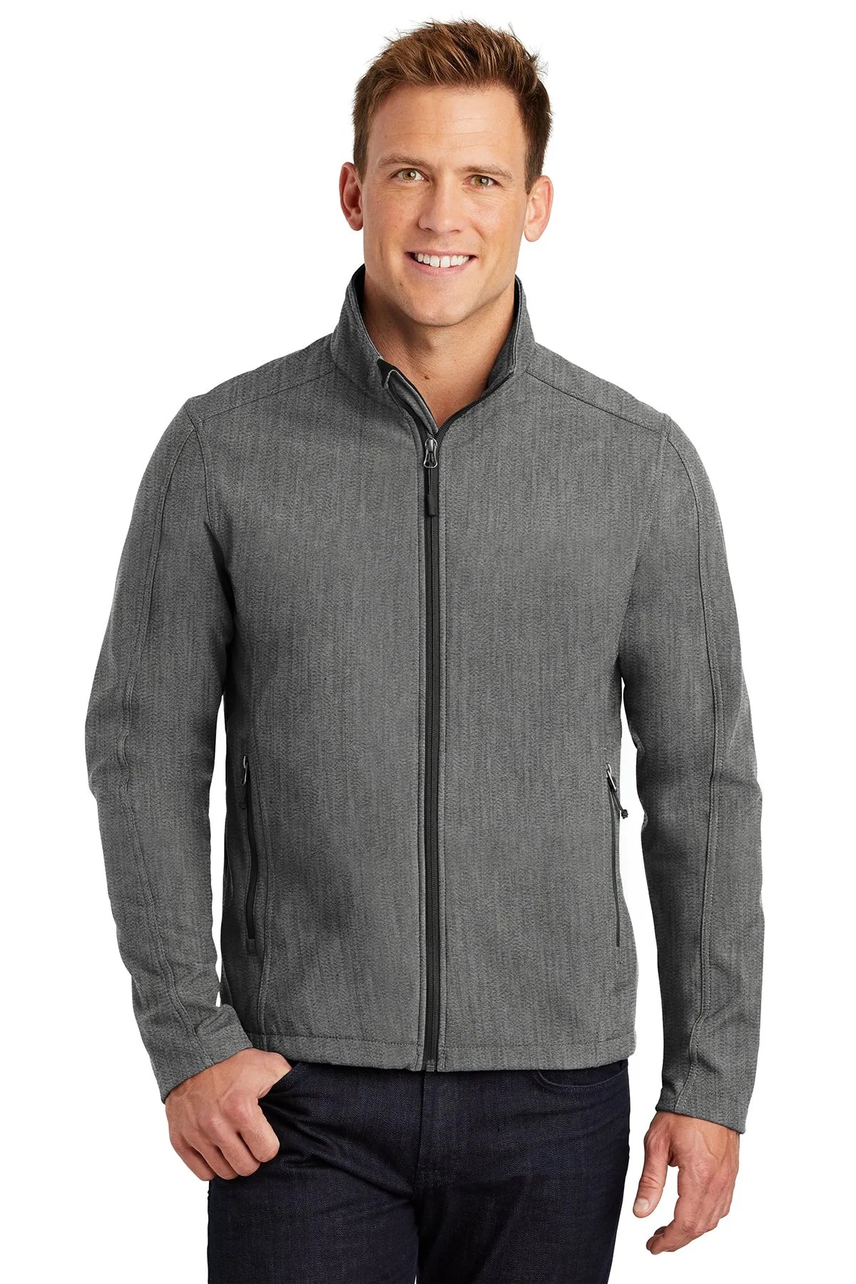 Port Authority Core Soft Shell Customized Jackets, Pearl Grey Heather