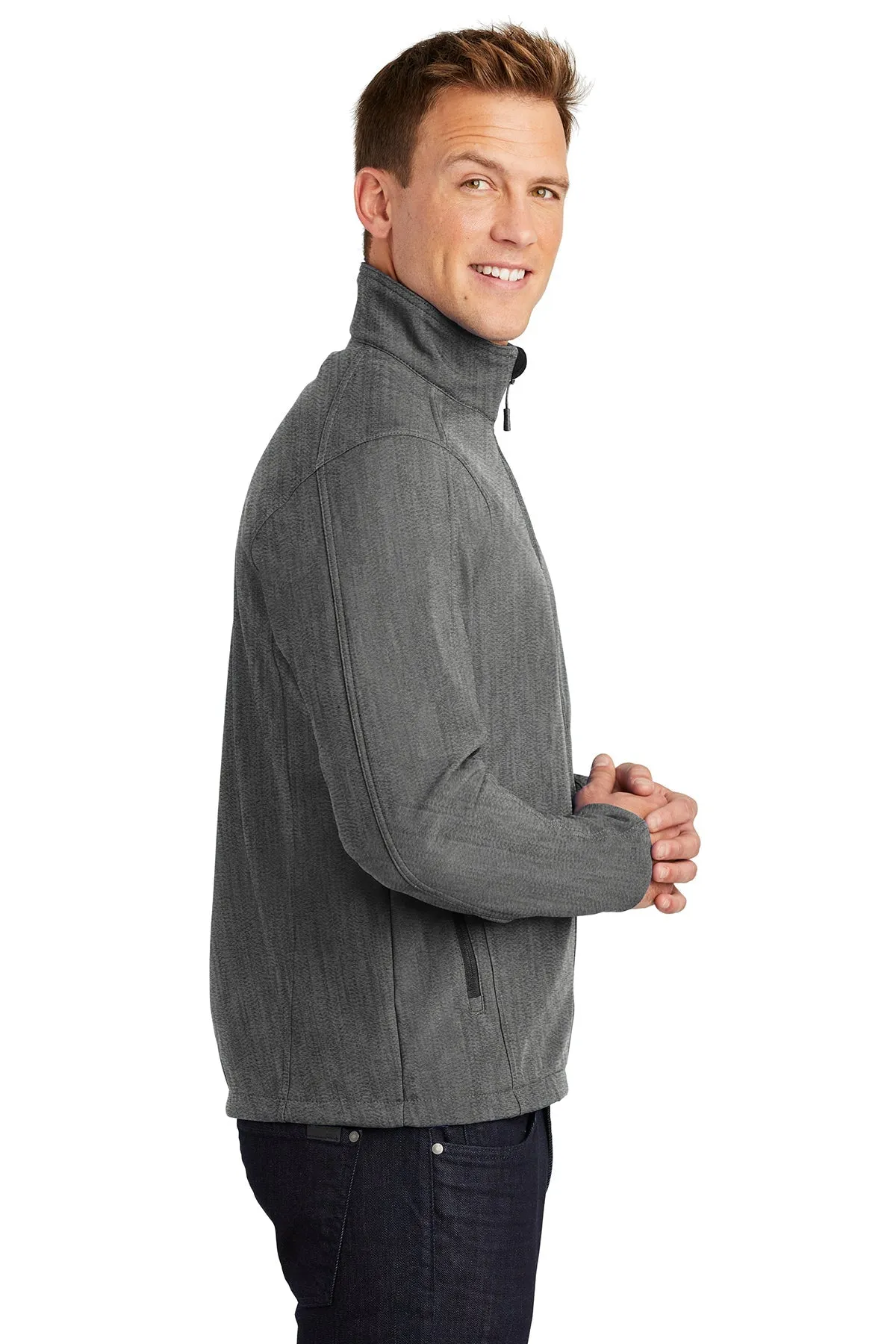Port Authority Core Soft Shell Customized Jackets, Pearl Grey Heather