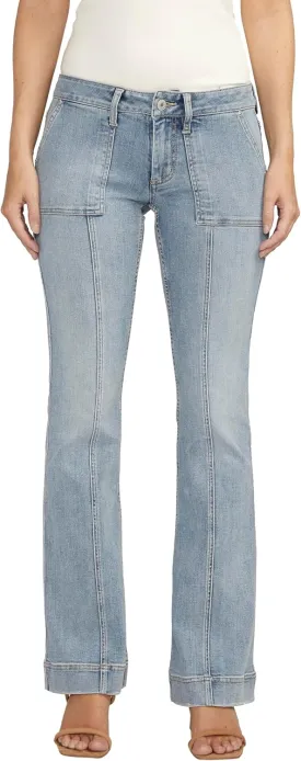 Silver Jeans Co. Women's Britt Low Rise Curvy Fit Bootcut Jeans