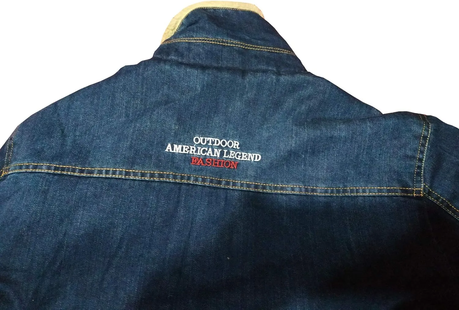 TRENDY XU Men's Slim Fit Fleece Faux Fur Lined Jean Coat For Winter