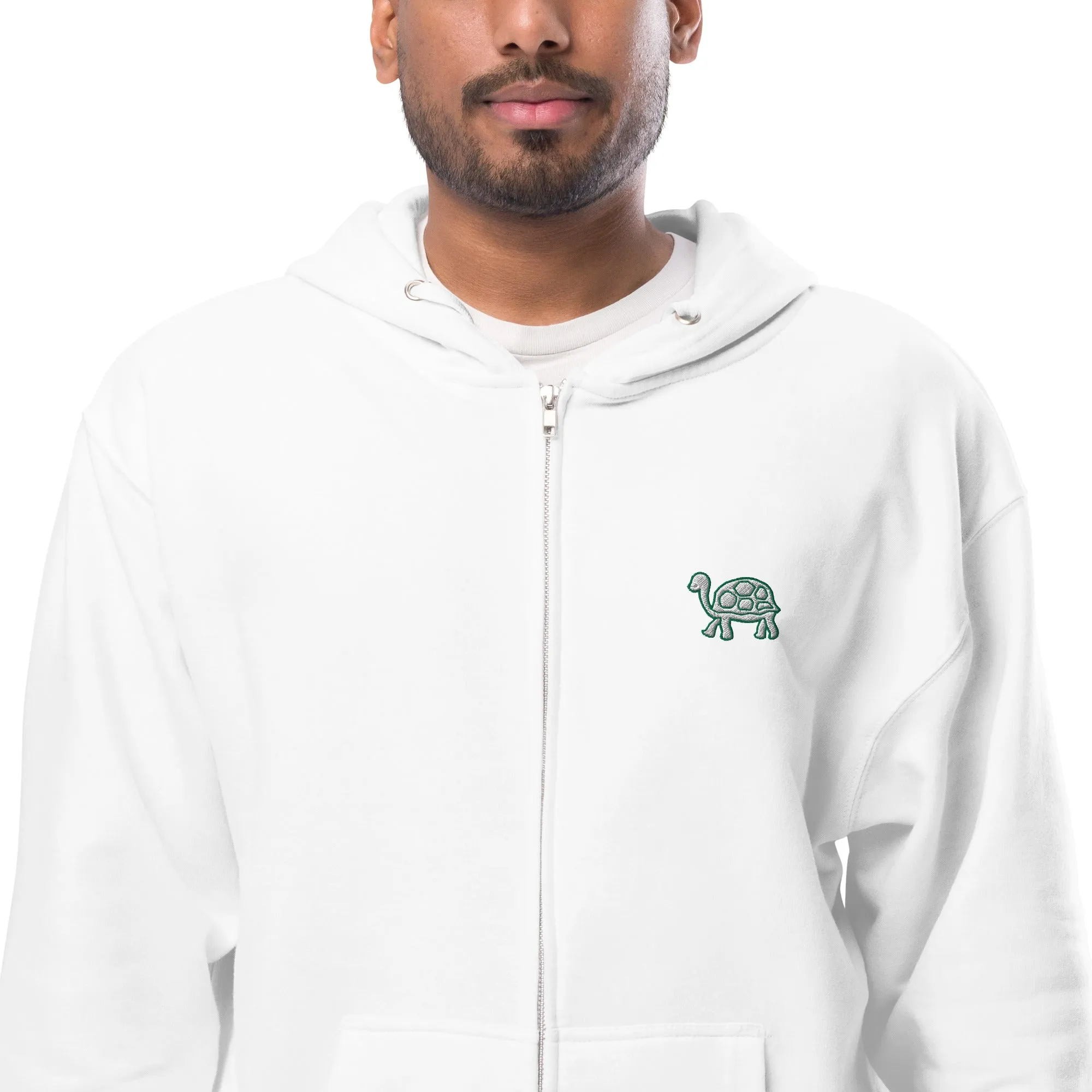 Turtle | Unisex Embroidered zip up hoodie