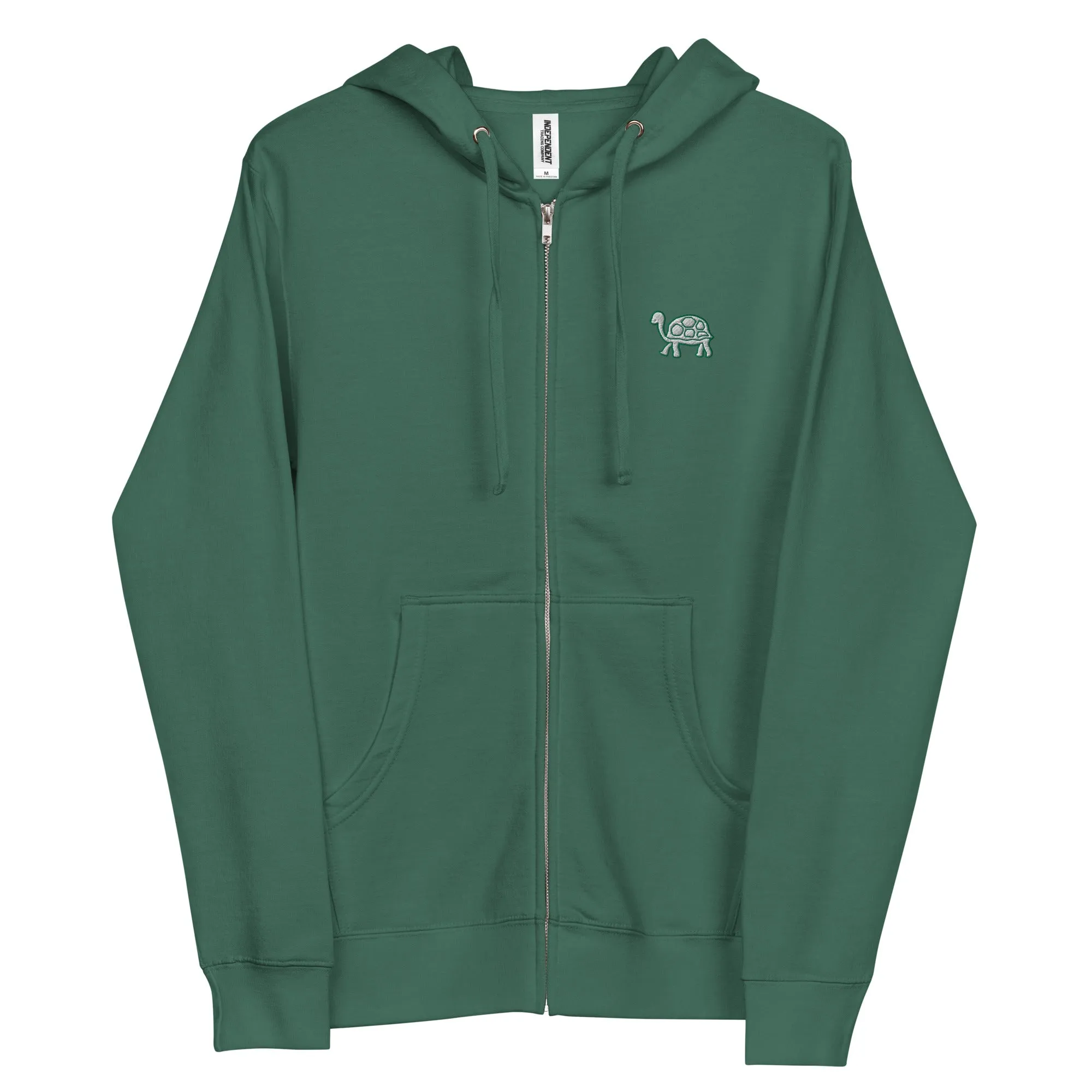 Turtle | Unisex Embroidered zip up hoodie
