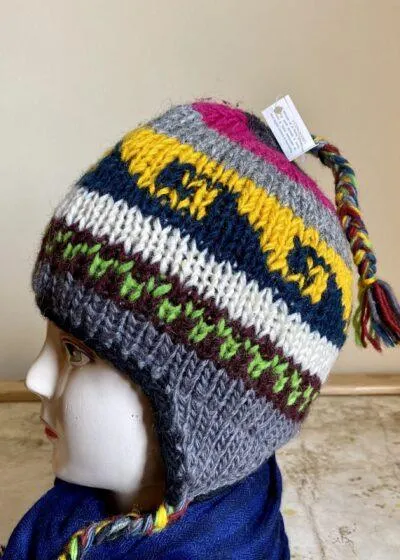 Yak Wool Cap | Handwoven | Fleece inside