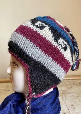 Yak Wool Cap | Handwoven | Fleece inside