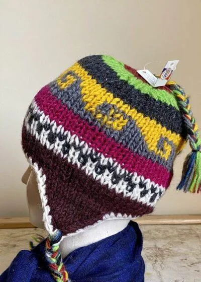 Yak Wool Cap | Handwoven | Fleece inside
