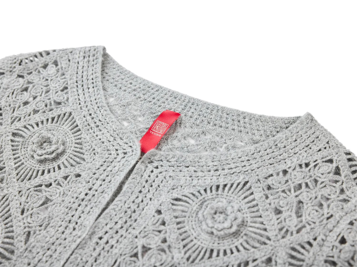 YAYING Water-Soluble Lace Knit Cardigan